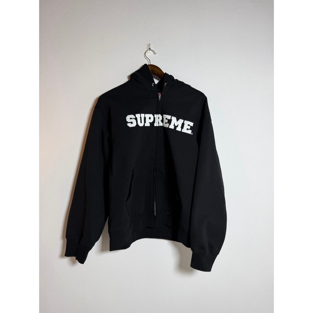 Supreme Collegiate Applique Zip Up Hooded Sweatshirt